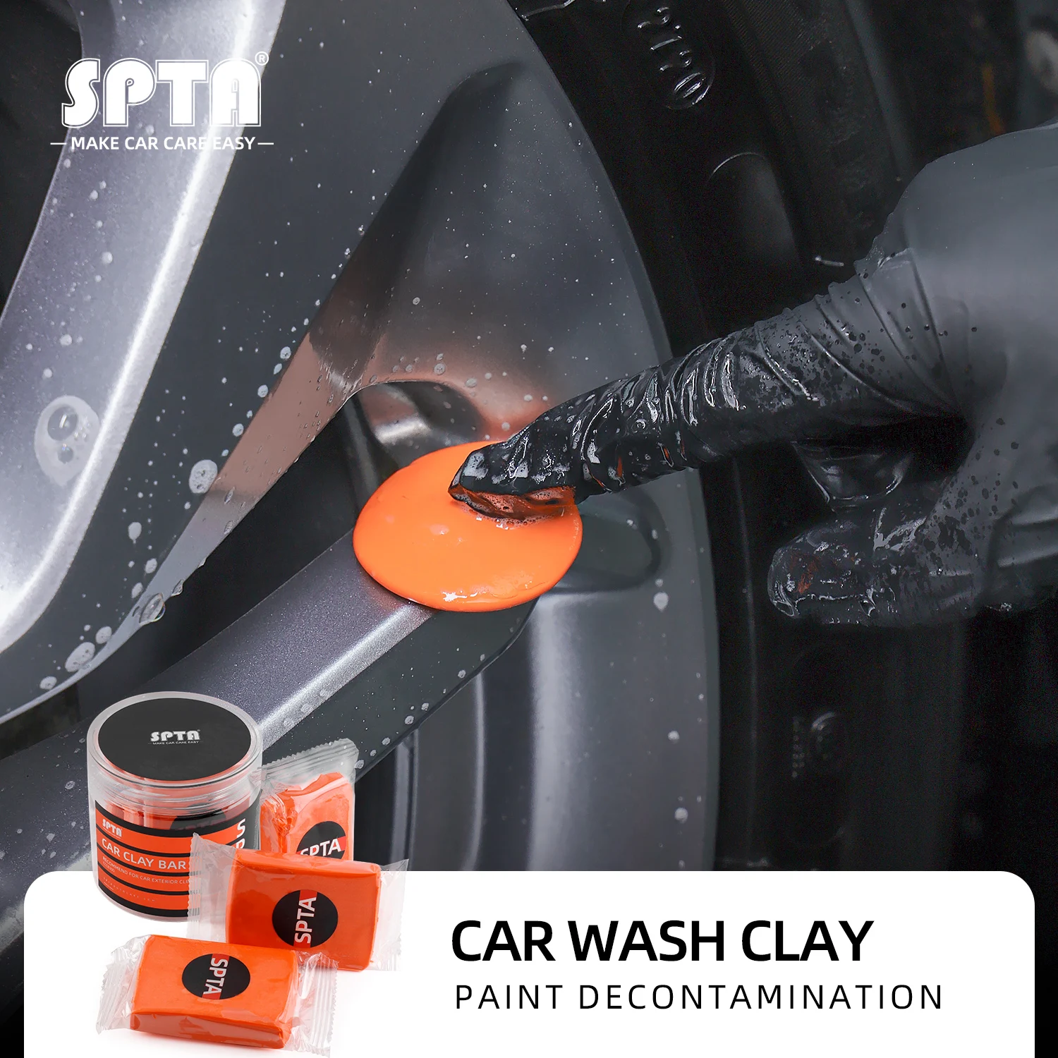 SPTA 3Pcs Car Wash Magic Clay Bar Super Auto Detailing Cleaner Tools  Vehicle Washing Mud Kit Car Styling - AliExpress