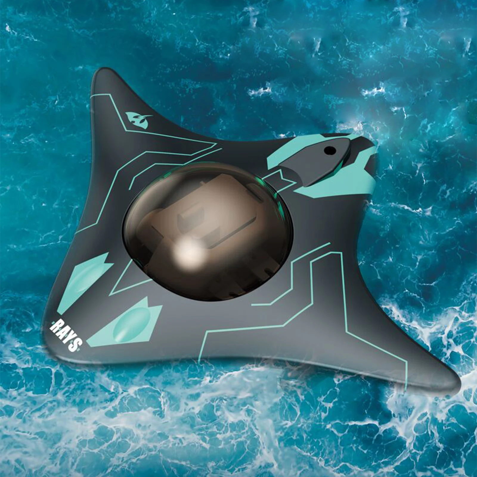 Drone sous-marin télécommandé avec caméra 6 canaux - Jouet étanche pour piscine et lac
