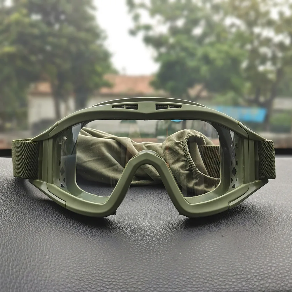 Shooting Glasses Tactical Goggles Safety Goggles Outdoor tactical glasses desert locust military fan goggles dust-proof shooting motorcycle CS shock resistant sports glasses