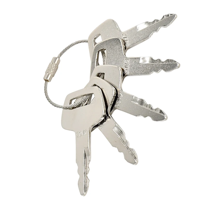 719-10306002 Ignition Keys 5Pcs compatible with Kato Excavator & Heavy Equipment