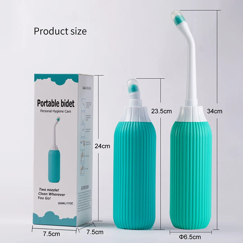 100/500ml Portable Bidet Private Parts Flushing Device Butt Cleaner Confinement Pregnant Lying-in Women's Perineum Body Care