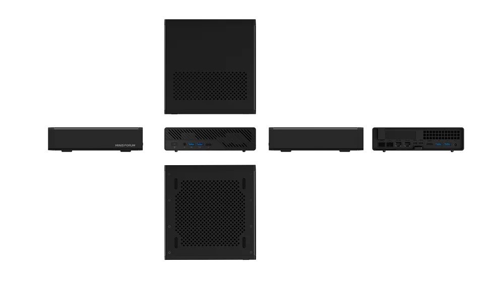 미니스포럼 MS-A2 게이머 미니 PC AMD 라이젠 9 7945HX 2x10G SFP+ 2개의 2.5G LAN 포트 4개의 NVMe 슬롯 2개의 DDR5 슬롯 워크스테이션 미니 게이밍 컴퓨터 WiFi6E