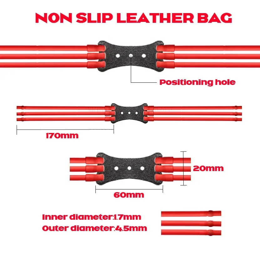Slingshot Rubber Band Latex Slingshot Tube 1/3/6Pcs 3-Strand High Elastic Slingshot Rubber Band 1745 Latex