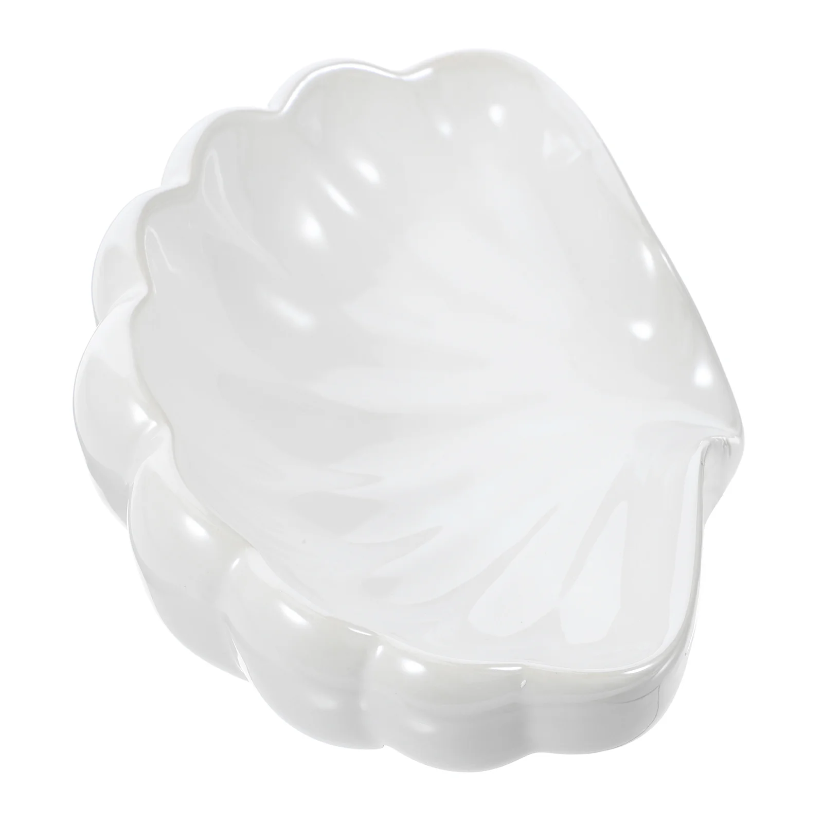 

Shell Soap Dish Holder For Shower Tray Decor Self Draining Dishes Bathroom Sink Ceramics