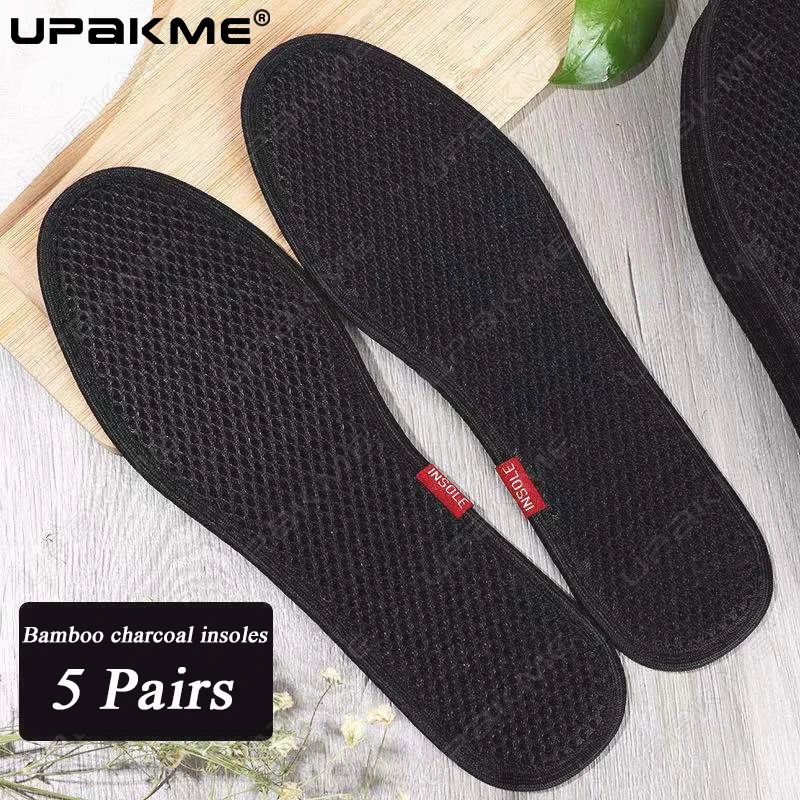 10pcs Deodorant Foot Insoles Bamboo Comfort Charcoal Insert Light