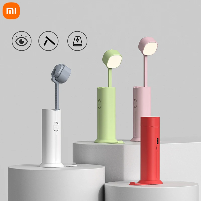 

New Xiaomi Multifunctional Eye Protection Table Lamp Bedside Bedroom Living Room Led Night Light Usb Charging Outdoor Flashlight
