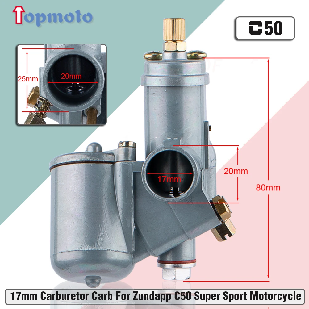 

17mm Carburetor Carb for Zundapp C50 Super Sport 1/17/77 17mm Tuning Vergaser Bing motorcycle accessories popualr with Europe