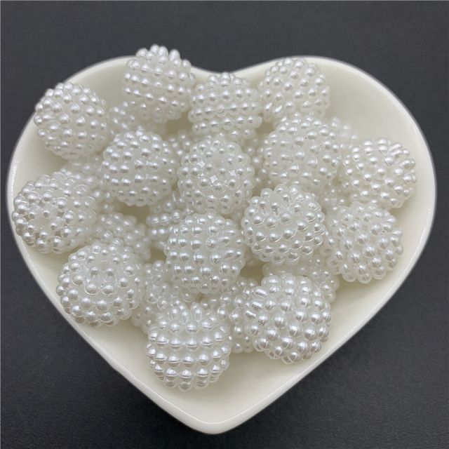 Rainbow Acrylic Beads Round Loose Spacer Beads Bayberry Beads For Jewelry Making