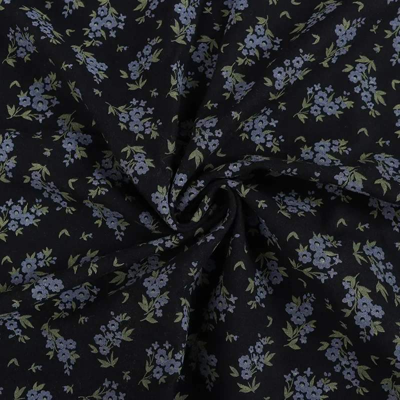 Fashionable Cotton Printing Fabric Night Come Fragrant Flower Cloth Women's Dress Children's Wear Doll Shirt Material