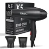 2000W Professional Hair Dryers Salon Strong Powerful Hot And Cold Wind Negative Ion Hammer Blower With Diffuser Nozzles Fast Dry 2