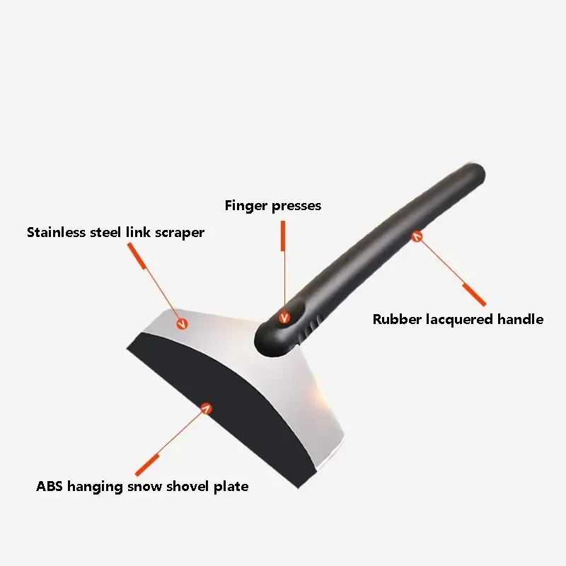Snow Removal Scraper Dismantling Car Windshield 1PC for All Auto Parts Durable Car Snow Shovel Ice Shovel Window Cleaning Tool