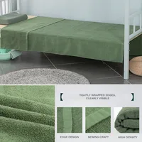 WOSTAR Summer army green towel cotton quilt nap blanket soft bedspread air conditioning cool thin comforter luxury bedding 150 4