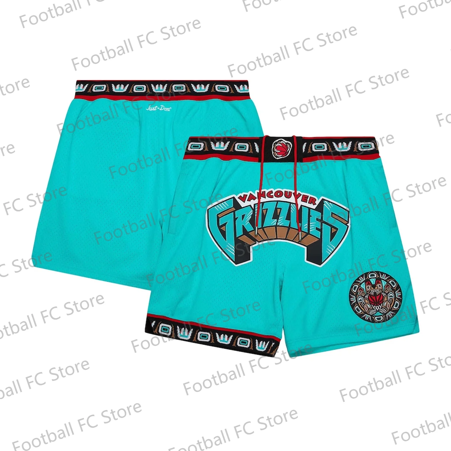Vintage Classics Grizzlies Basketball Shorts Casual Layer Quick Drying Beach Pants Surfing Loose Summer