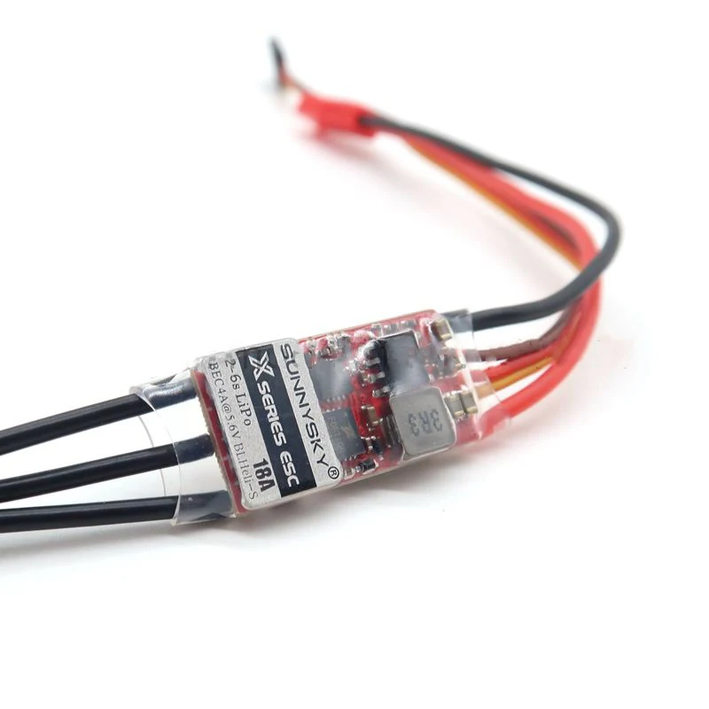 SunnySky X 18A ESC 2-6S w/ 4A BEC BLHeli_S 32Bit Processor 3D/4D/F3P Mode for X2204 X2206 X2302 X2305 X2306 Bushless Motor thumbnail 5