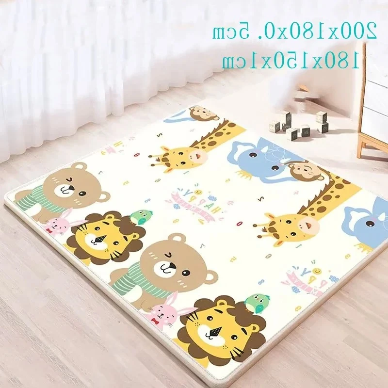 5 Sizes 2 Thicknesses To Choose Non-toxic Thick Baby Crawling Play Mats Folding Carpet Play Mat for Children's Safety Rug Gifts