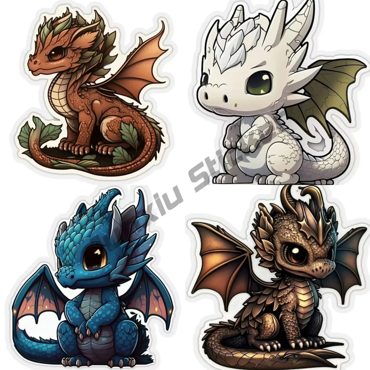 

Наклейки с голубым драконом Chibi Kiss-Cut, фотообои для настольных игр, ролевых игр, украшений, скрапбукинга и многого другого.