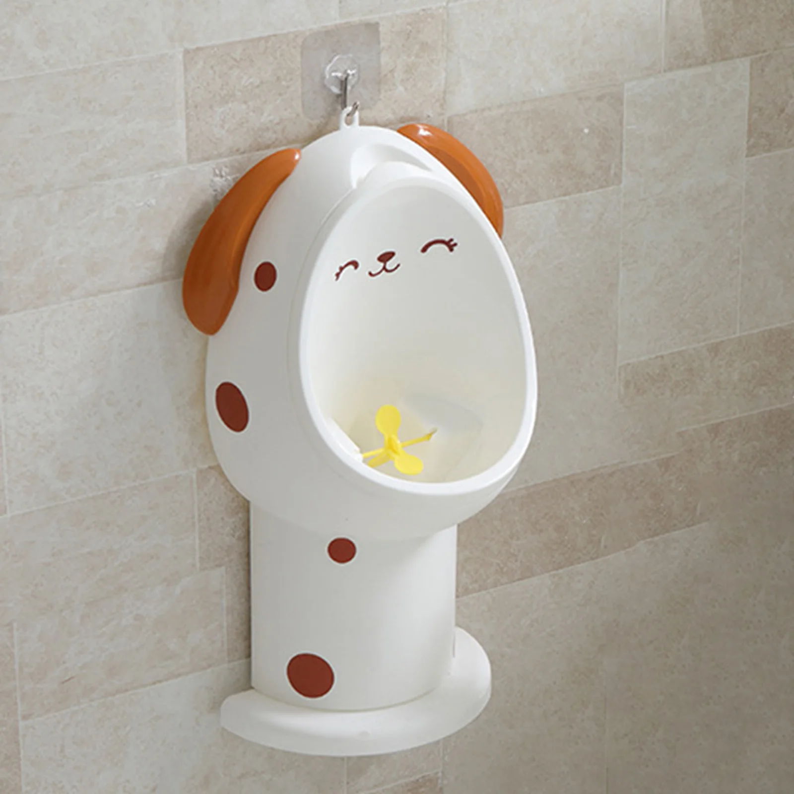 Cute Animal Wall Mounted Toddler Pee Children Trainer Potty Urinal Toilet Boy Standing Urinal Split Designed Removable Bowl 2