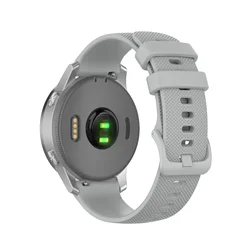 Premium Silicone Sports Strap - Universal Fit - 22mm Width (Gray)