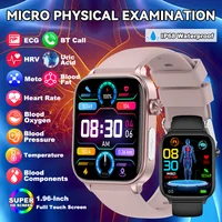 LIGE ECG+PPG Smart Watch Women Blood Lipid Uric Acid AI Diagnostic Detector Body Temperature Female Menstrual Health Tracker New 1
