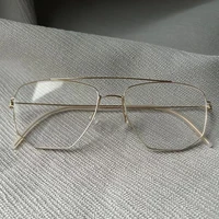 Датский бренд, мужские квадратные очки в оправе, двухлучевые титановые очки, женские безвинтовые сверхлегкие очки-авиаторы, новые — изображение 2