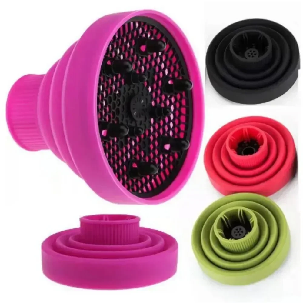 Silicone Hairdryer Diffuser Cover Universal Drying Blower For Curls Hairdressing Styling Tools Accessories Hair Salon Equipment hair dryer diffuser
