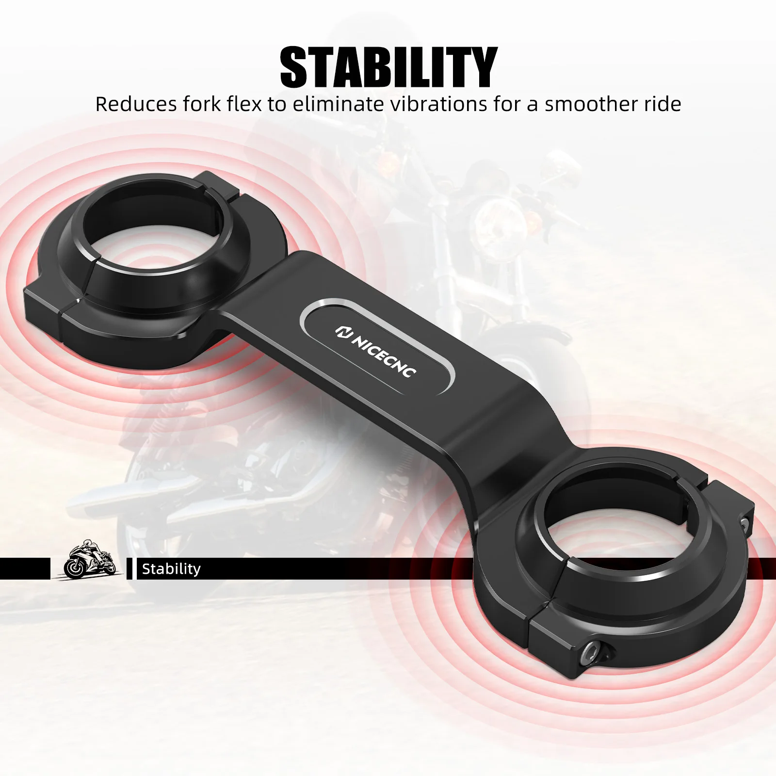 NICECNC Für Harley Iron 1200 XL1200NS 2018-2020 Gabelstrebe Für Harley Forty Eight XL1200X 2010-2015 Eisen 883 XL883N 2009-2014 – Detail 6