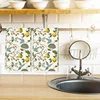 2PCs Vintage Lemon Bird Tea Towels - 16x24 Inch - Super Soft Polyester Blend Dish Cloth - Machine Washable - Woven Rectangular K 2