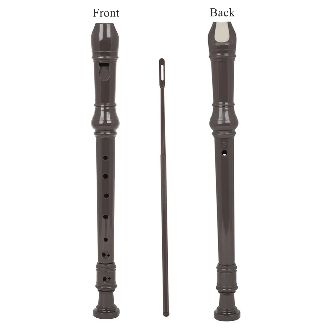 8 Hole ABS Flute Soprano Recorder for Beginner Kids Student Germany Type Flute Flauta Woodwind Musical Instruments Cleaning Rod