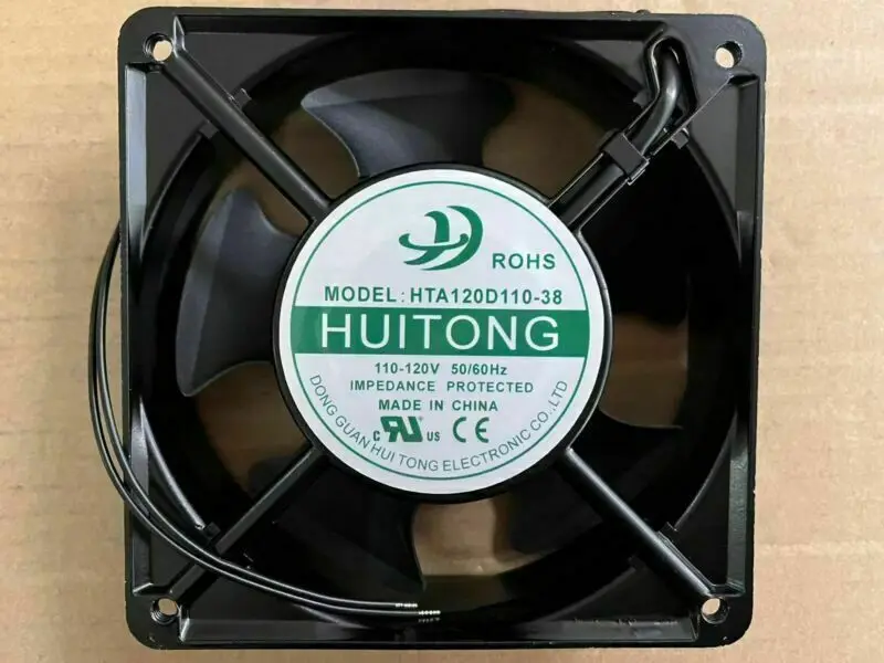 

1x вентилятор HUI TONG Φ AC 110V-120V 120*120*38 мм, 2 провода