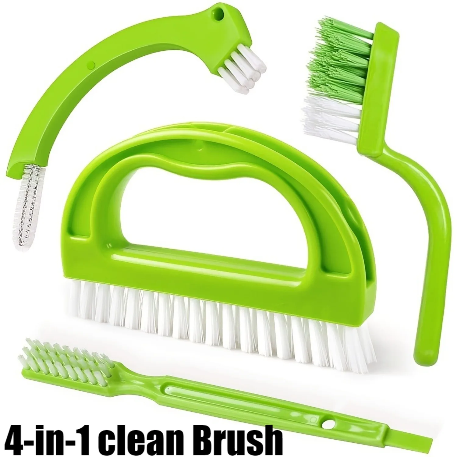 1/4Pcs Tile Joint Scrub Brush with Handle Perfect for Cleaning Brush Suitable for Window and Door Tracks Stovetops Joints