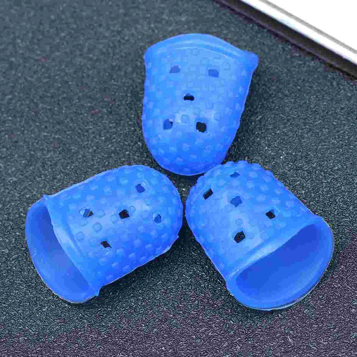 

Fingertip Protector Silicone Guard Guitar Grips Tips Protection Office Desk Accessories