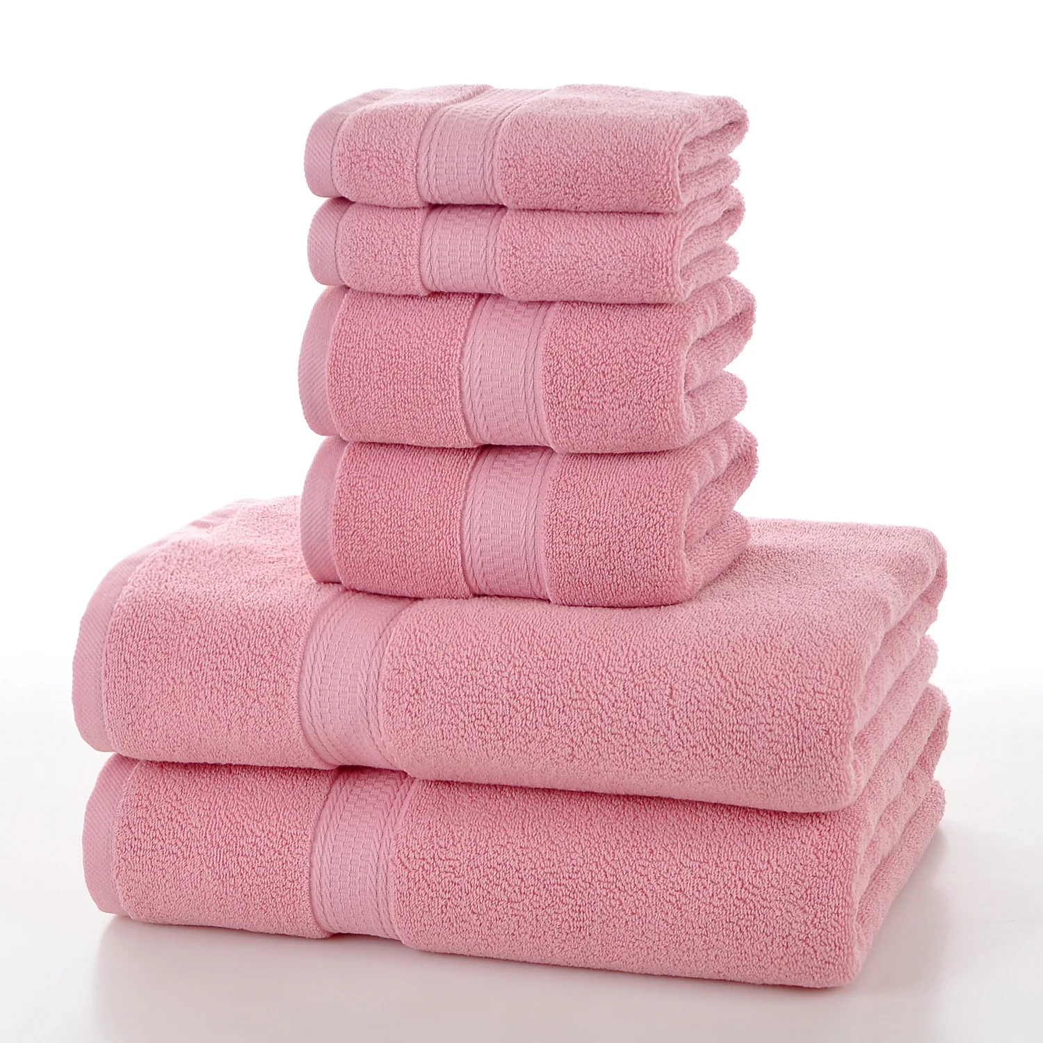 Thick Cotton Face Bath Towel Set, Bathroom for Adults, Women, Men, 2pcs 70*140, 2pcs 35*75 cm, 35*35 cm, High Quality