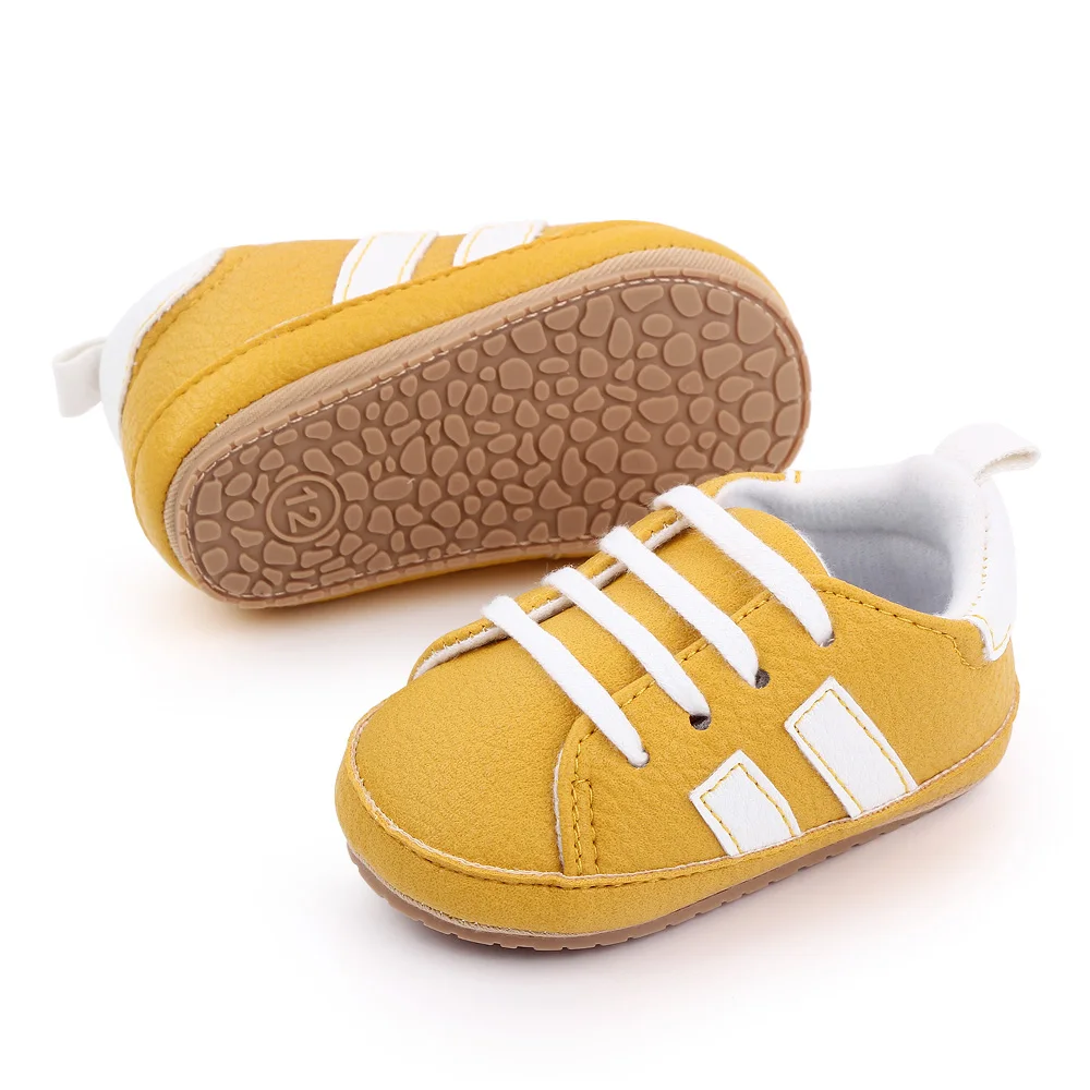 Baby Casual Shoes Non-slip Sole and PU for Toddler Boys and Girls Outdoor Walking Sneakers