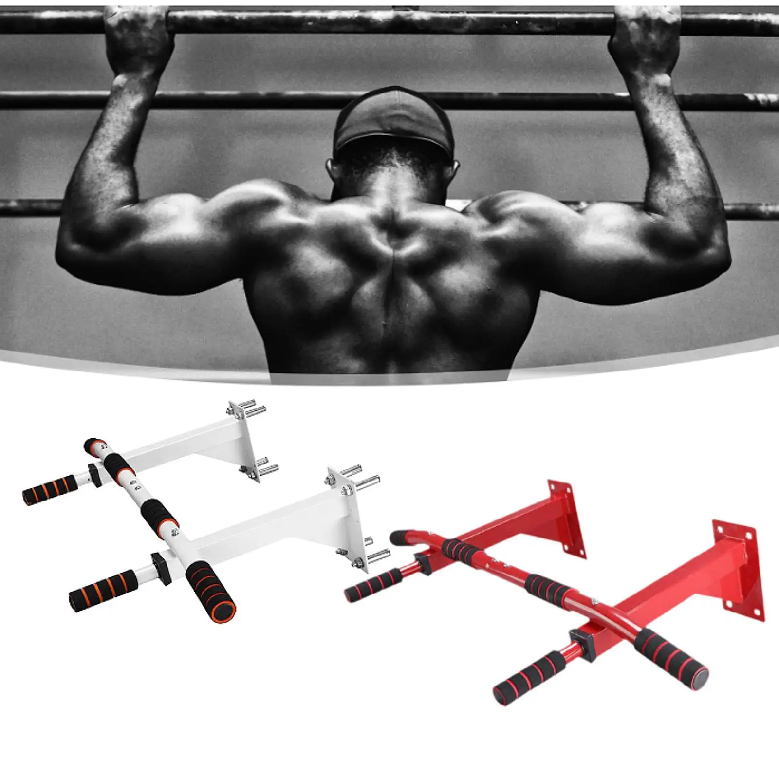 Chin up Bar Pull up Bar Wall Mounted for Upper Body Workout Outdoor Arms