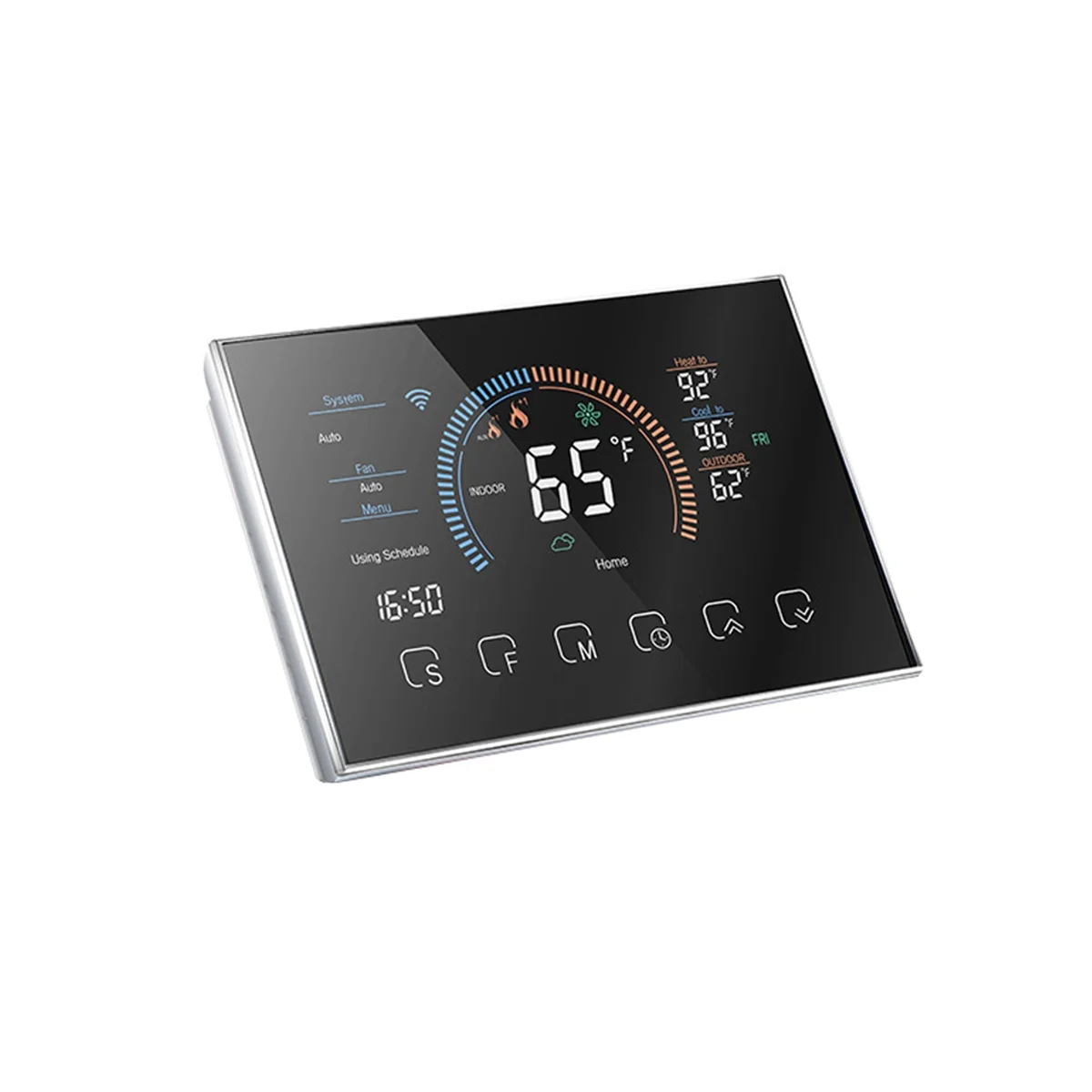 

Smart Thermostat for Home, WiFi Programmable Digital Thermostat, Energy Saving, C-Wire Adapter Included, DIY Install