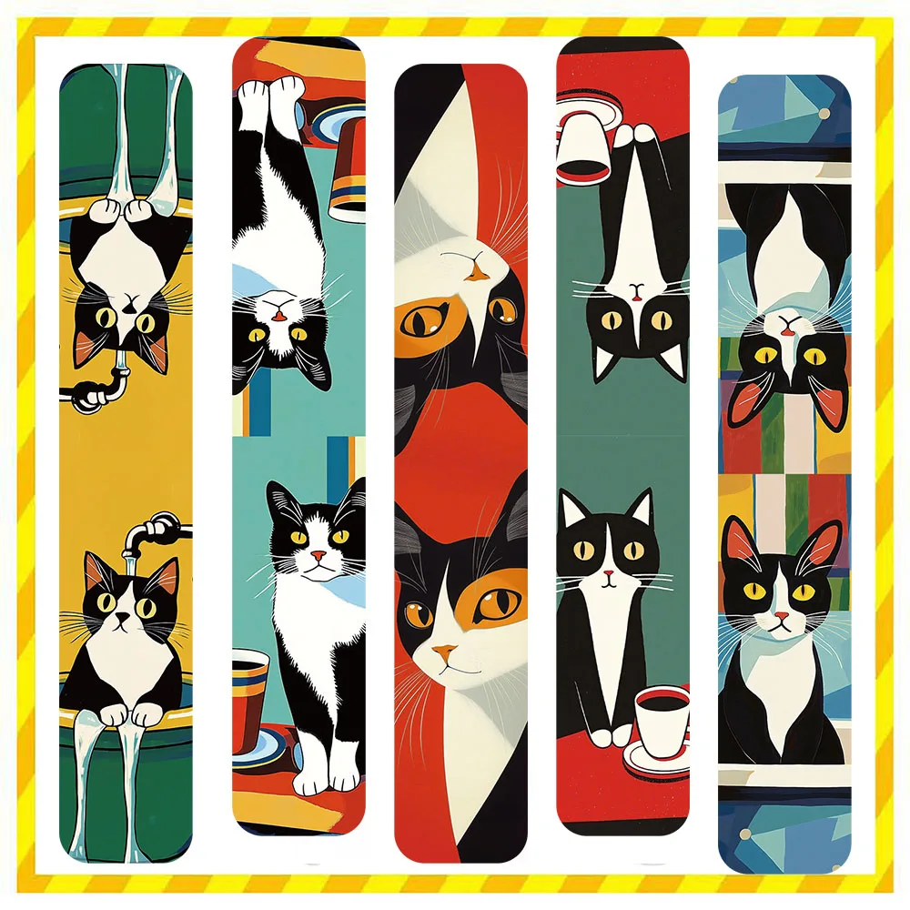 Cat Magnetic Bookmarks Student Supplies Books Interpage Decoration 5PCS