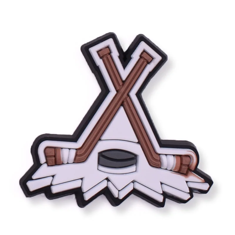 Ice hockey equipment Ice Hockey Charms PVC Pins Shoe Charms Decorations Hockey Sports Series Shoe Accessories