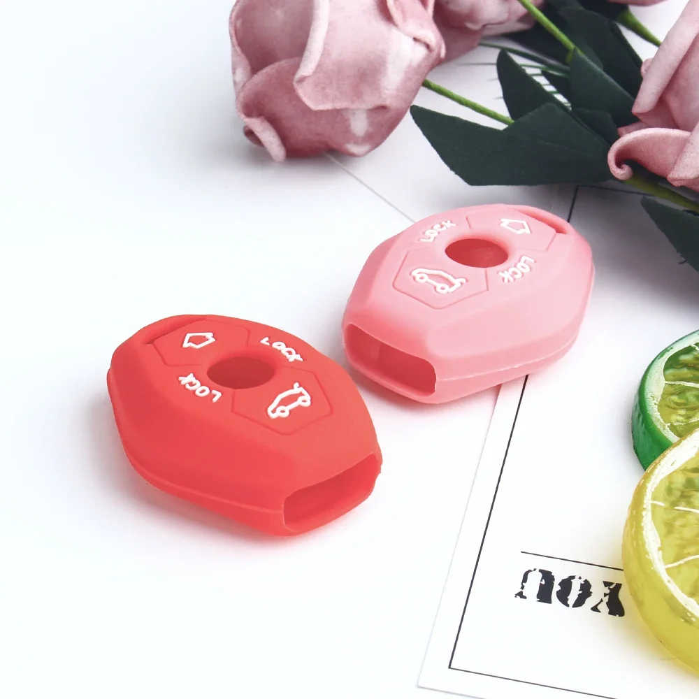3 Buttons Remote Silicone Key Protector FOB Case Cover For BMW 7 Series X3 X5 Z3 Z4 3 5 E38 E39 E46 E83 M5 325i key case cover key case remote control case cover