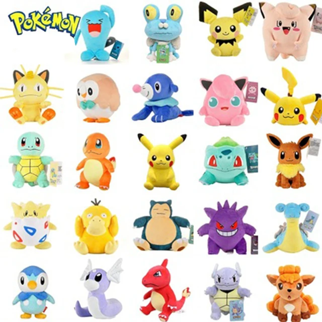 20-25cm Pokemon Dark Lightning Pikachu Pichu Cartoon Cute Anime Figure Stuffed Plush Dolls Pendant Toys Girl Kids Xmas Gifts 1