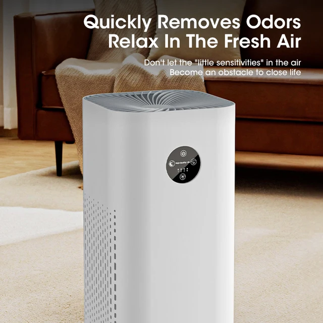 Air Purifier Intelligent negative ion with smoke/ozone/UV sterilization lamp remote control function Sterilization purifier 6