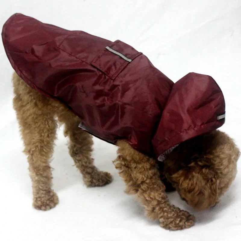 thumbnail image 1 of Chubasquero para perros pequeños y grandes, ropa impermeable para mascotas, abrigos reflectantes para la lluvia para perros, chaqueta con capucha, chubasquero para chihuahua, suministros para mascotas, 1 of 5