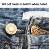 1/5pcs Magic Metal Button Extender for Pants Jeans Free Sewing Adjustable Retractable Waist Extenders Button Waistband Expander 5