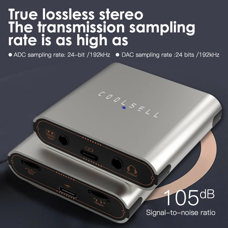 24Bit/192kHz 스테레오 라이브 방송 어댑터 3.5mm 도크 스트리밍 오디오 인터페이스(전화용) 고음질 라이브 스트림 사운드 카드