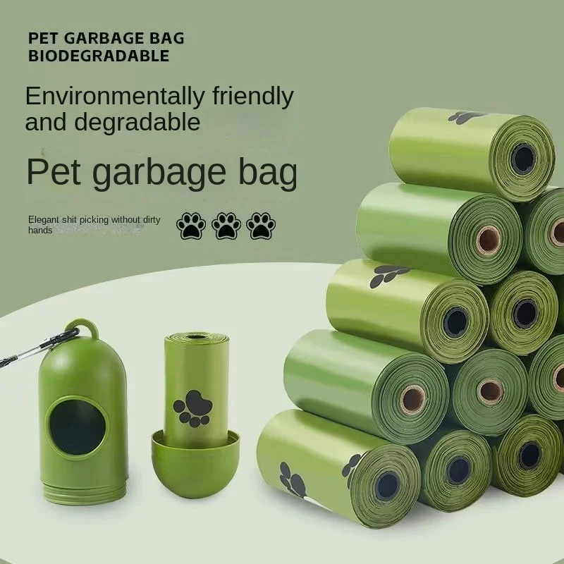 Dog Poop Bag Thickened Fully Degradable Bag Artifact Shovel Cat Pet Garbage Bag Poops Litter Housebreaking