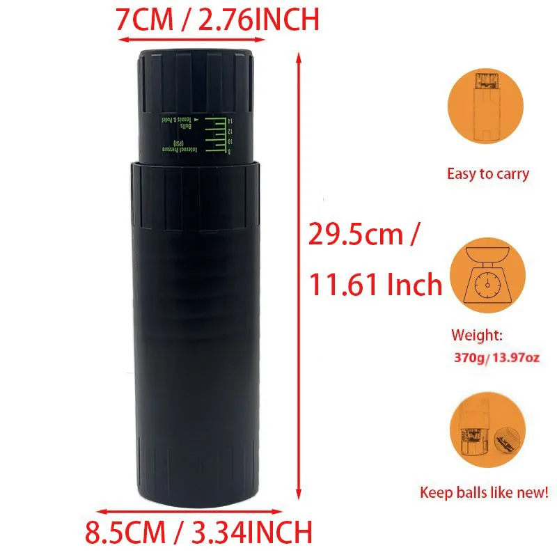 Repair Container Tennis Ball Pressure Maintain For Tennis Ball Shape Restore Bounce Protect Pressurizer Saver suit 4 balls