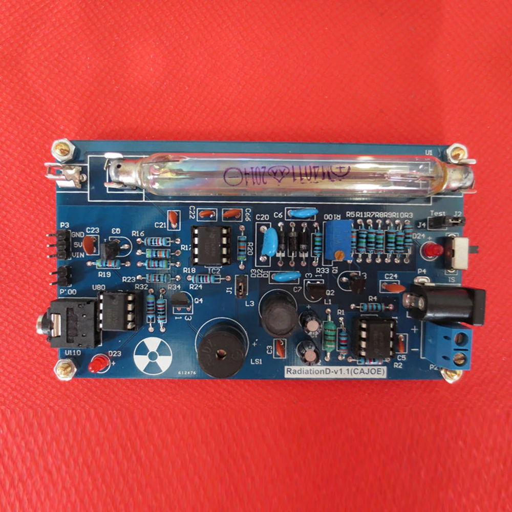 Description Picture 3 of itemDIY Assembled Geiger Counters Kit Geiger Counter Module Miller Tube GM Tube Nuclear Radiation Detector With Sound Light Alarm