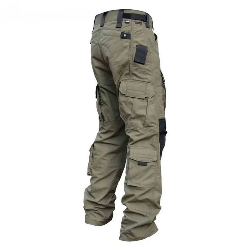 

Men Work Men's Combat Male Wear-resistant Military Pants Multi-Pocket Hiking Trousers Tactical Outdoor Cargo
