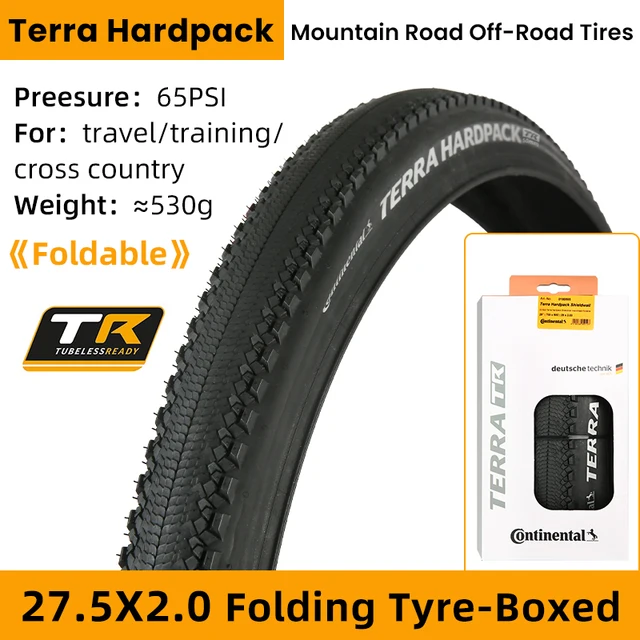 naaien vreugde vacature Continental Terra Hardpack ProTection 29" 27" Folding Clincher Tyre Cross  Country for Mountain Road Bike Tubeless Ready Tire