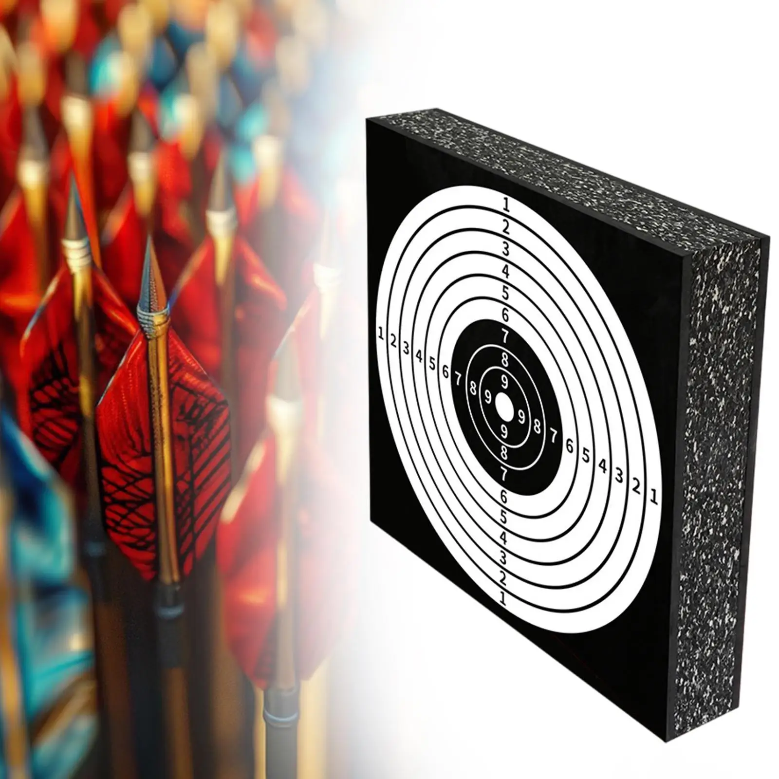 EVA Arrow Target Square Archery Target High Density Beginner Lightweight Adults Practice for Range Outdoor Outside Training