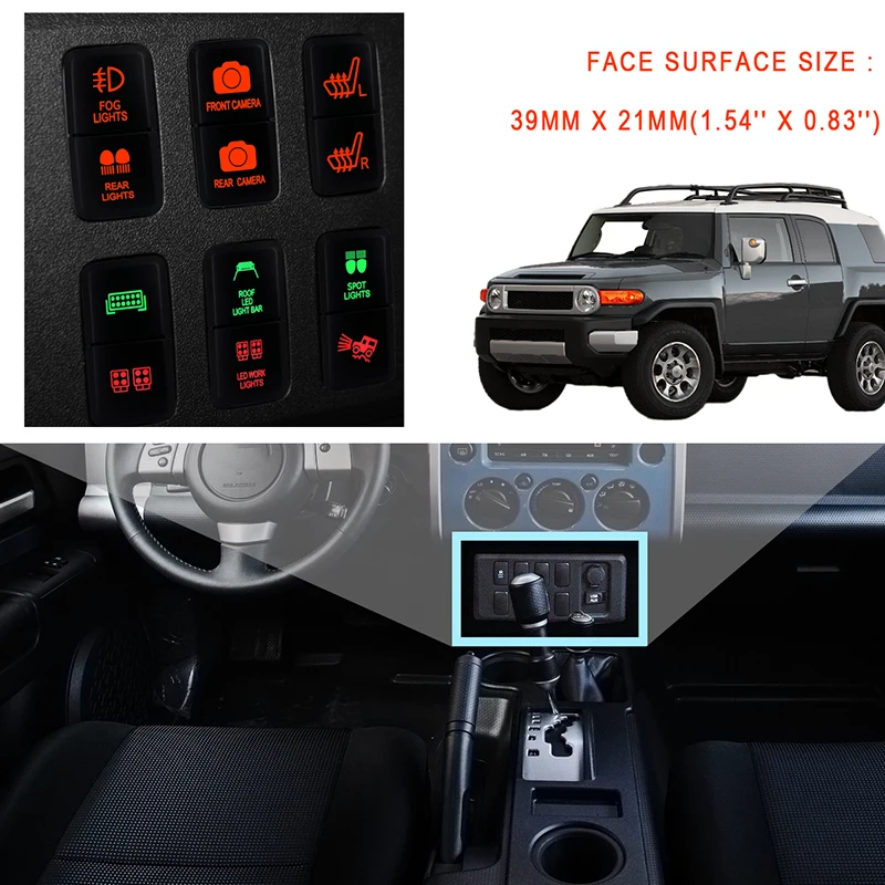 Panel De Tablero LCD Para Toyota FJ Cruiser, Instrumentos De